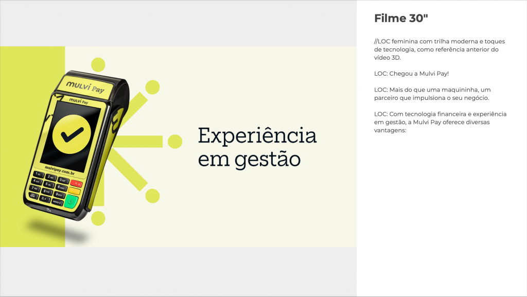 LETTERING: Experiência em gestão
LOC: a Mulvi Pay oferece diversas vantegens